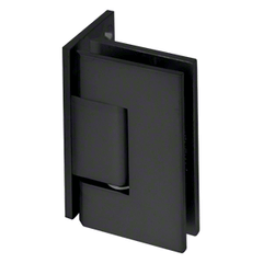 Perth Series Wall-to-Glass Offset Shower Screen Hinge Polished - Matt Black