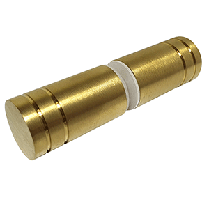 Round Shower Knob 25 mm x 40 mm - Brushed Brass - Image 1