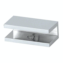 Perth Series - Frameless Shower Screen Wall Bracket, Square No Drill Clamp for 10 mm Glass - Polished Chrome