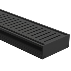 Drainlab - Linear Drain Slotted Grate - 3600mmL x 35mmH - Black