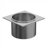 Aluminium - Drain Outlet - 50mm Diameter - Satin Silver