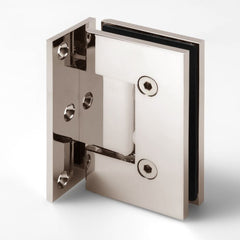ES1LPN β FORGE Shower Hinge Glass to Wall L-Shape 90 Degree Polished Nickel β supplier gallery view 3