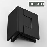 Forge Frameless Shower Hinge Heavy Duty Adjustable Glass to Glass 90 Degrees - Black