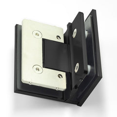 Forge Frameless Shower Hinge Heavy Duty Adjustable Glass to Glass 90 Degrees - Black - Image 3