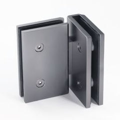 FORGE Shower Hinge Glass to Glass 90 Degree with One Way Door Stopper Gunmetal