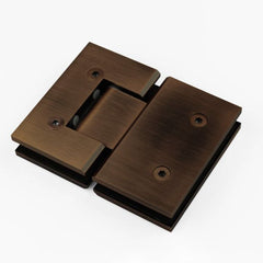 ES2DAB – FORGE Shower Hinge Glass to Glass 180 Degree Dark Antique Bronze – supplier gallery view 2
