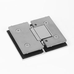 Forge Frameless Shower Hinge Heavy Duty Adjustable Glass to Glass 180 Degrees - Chrome - Image 2