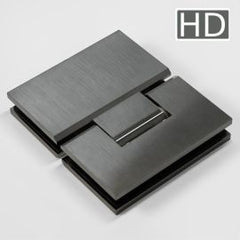 FORGE Shower Hinge Heavy Duty Glass to Glass 180 Degree Brushed Gunmetal