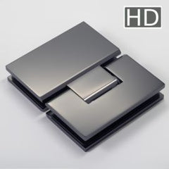 FORGE Shower Hinge Heavy Duty Glass to Glass 180 Degree Gunmetal