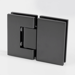 ES2OWB β FORGE Shower Hinge Glass to Glass 180 Degree with One Way Door Stopper Black β supplier gallery view 2