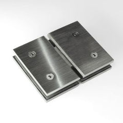 FORGE Shower Hinge Glass to Glass 180 Degree with One Way Door Stopper Brushed Gunmetal