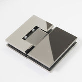 FORGE SHOWER HINGE GLASS TO GLASS 180 Degrees 10mm glass - Polished Gunmetal
