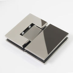 FORGE SHOWER HINGE GLASS TO GLASS 180 Degrees 10mm glass - Polished Gunmetal