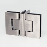 FORGE Shower Hinge Glass to Glass Back to Back Brushed Nickel