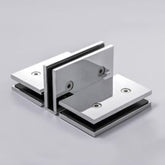 FORGE Shower Hinge Glass to Glass Back to Back with One Way Door Stopper Chrome