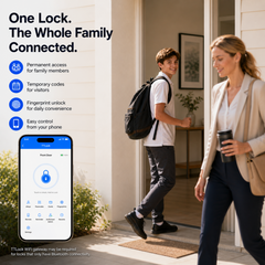 FHFEUTSLMH3A β FORGE Biometric Aluminium Frame Sliding Door Smart Lock HV3 | TTLock BLE β supplier gallery view 4