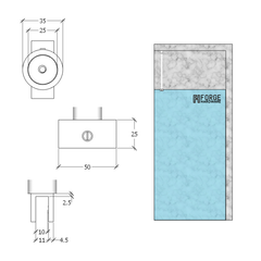 FGCB1200C β Bracing Bar Over Panel Glass to Ceiling 1200mm Chrome β supplier gallery view 4