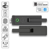 Biometric Frameless Glass Office Door Handle Smart Lock H1 WiFi