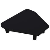 Flat top plate - 135 Degrees post - semi frameless pool fencing