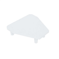 Flat top plate - 135 Degrees post - semi frameless pool fencing