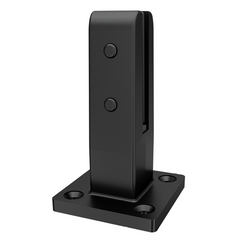 Non Conductive Pool Fence Spigot - Insuluxe - Base Plated Insulated Spigot - Matt Black