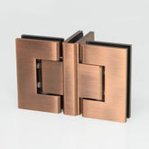 FORGE Shower Hinge Glass to Glass Back to Back Antique Bronze