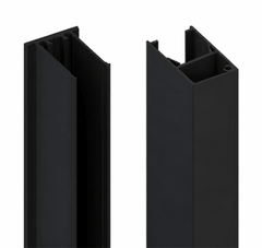 Nexia 50x30mm Aluminium BATTEN EXTRUSION AND CLIP - Black