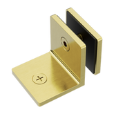 Bracket Square Glass to Wall 90 Degree Nero Brushed Gold
