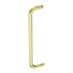 Towel Rail 500mm Nero Brushed Gold with Knob