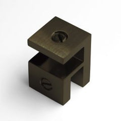 Overpanel Fitting Square 10mm/10mm Dark Antique Brass
