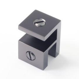 Overpanel Fitting Square 10mm/10mm Gunmetal