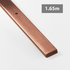 FORGE FRAMELESS SLIDING SHOWER RAIL 1650MM BRUSHED ROSE GOLD / COPPER