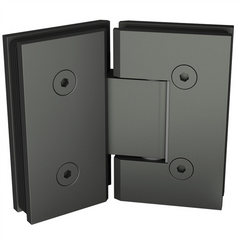 135 Degrees Frameless Shower Screen Glass to Glass Hinge - Gunmetal Grey