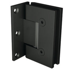 Offset wall to glass frameless shower screen hinge - Gunmetal Grey