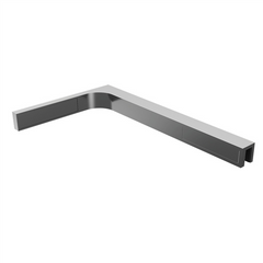 Purity 'L Brace' for Fixed Glass Panels - Suits 8mm & 10mm Thick Glass - Chrome