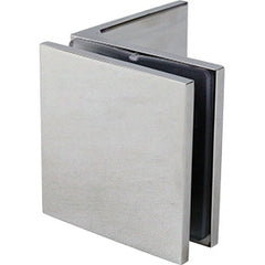90 Degrees Glass to Wall Brackets for Frameless Shower Screens - SOLID BRASS - Chrome