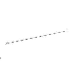 Brushed Nickel Shower Screen Support Bar, Round horizontal support arm