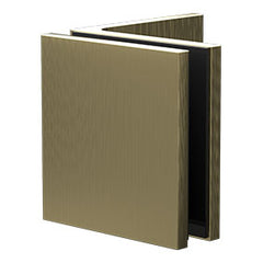 90 Degrees Glass to Wall Brackets for Frameless Shower Screens - SOLID BRASS - Brushed Brass / Satin Gold