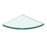 200mm glass corner shelf for shower screen, 10mm thick