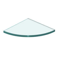 200mm glass corner shelf for shower screen, 10mm thick