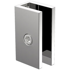 Purity Showerscreens and 6mm wall bracket Chrome plated - Square edge