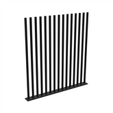 PIK Panel V2 - 1200Wx1280H - Black, Blade Picket Pool Fencing,