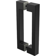 Purity Showerscreens Square D Handle - Matt Black