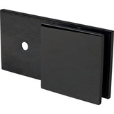 Wall Brackets for Frameless Glass Shower Screens, SOLID BRASS, Suits 6mm, 8mm, 10mm - Matt Black