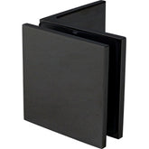 90 Degrees Glass to Wall Brackets for Frameless Shower Screens - SOLID BRASS - Matt Black