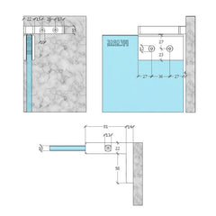 PSHTWC β Pivot Shower Hinge Top Hinge Wall Mount Chrome β supplier gallery view 3