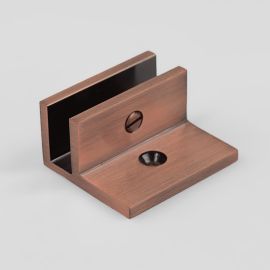 U Bracket Square with Horizontal Leg Antique Bronze