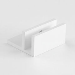 SB10HLSQMW – U Bracket Square with Horizontal Leg Matt White – supplier gallery view 2