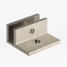 U Bracket Square with Horizontal Leg Warm Brushed Nickel
