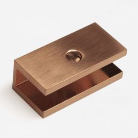 U Bracket Square Brushed Rose Gold